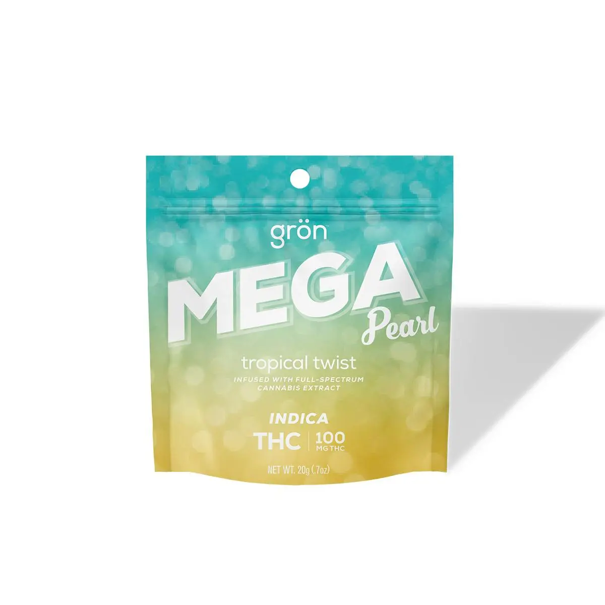 Photograph of product: Mega | Tropical Twist | Oui'd | 100mg