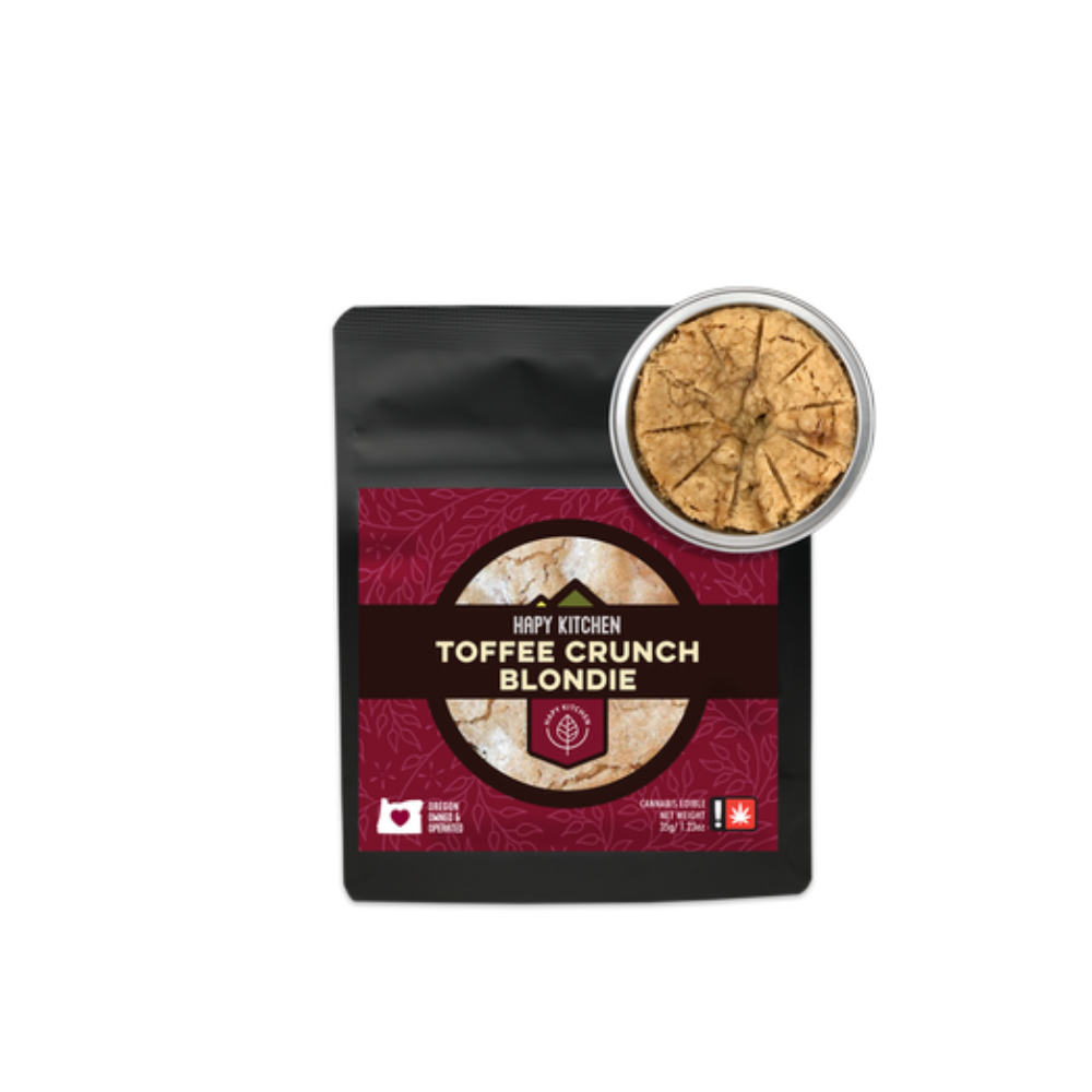 Photograph of product: Hapy Kitchen - Brownie - Toffee Crunch Blondie 100mg