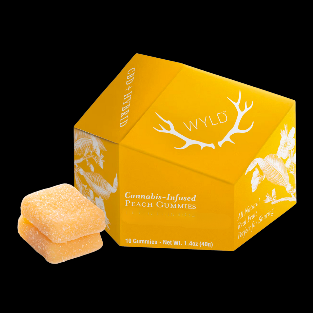 Photograph of product: 1:1 Peach 100mg Edible WYLD