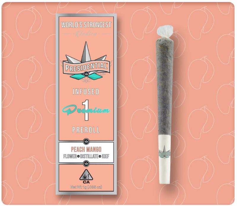 Photograph of product: Presidential - Peach Mango Preroll 1g