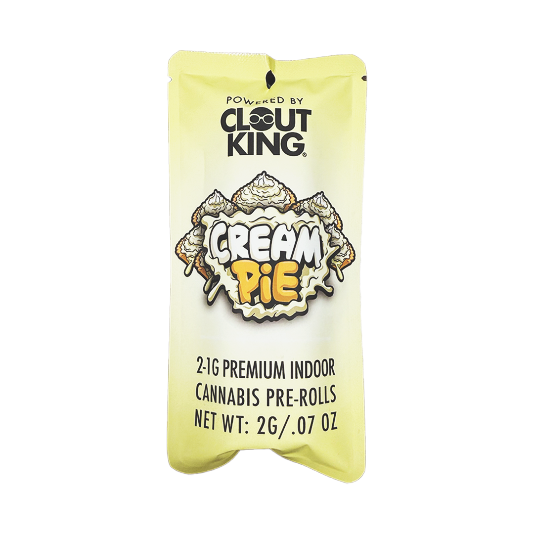 Photograph of product: Clout King Pre-Rolls (1g 2pk) - Peanut Butter Cup