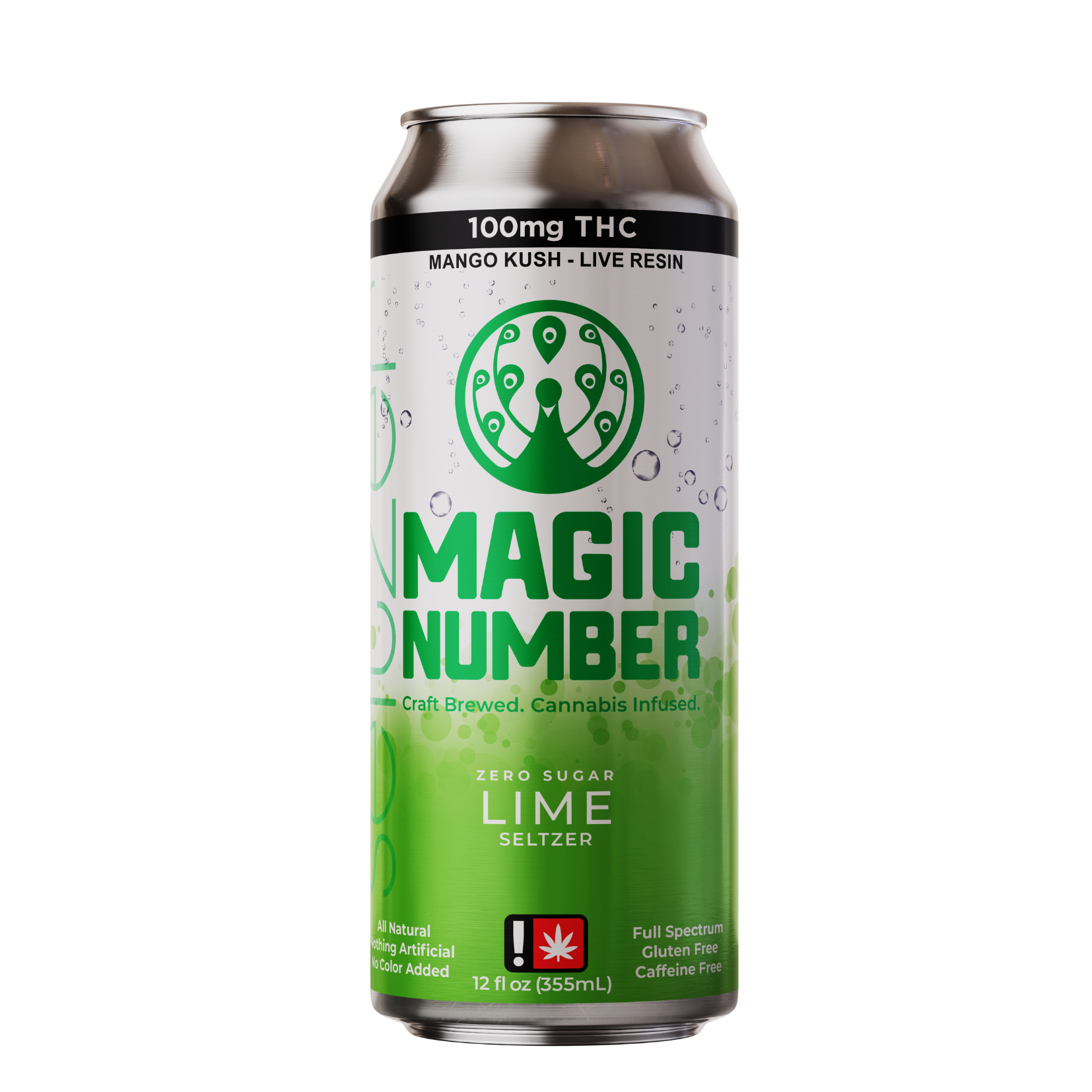 Photograph of product: 100mg Lime Seltzer