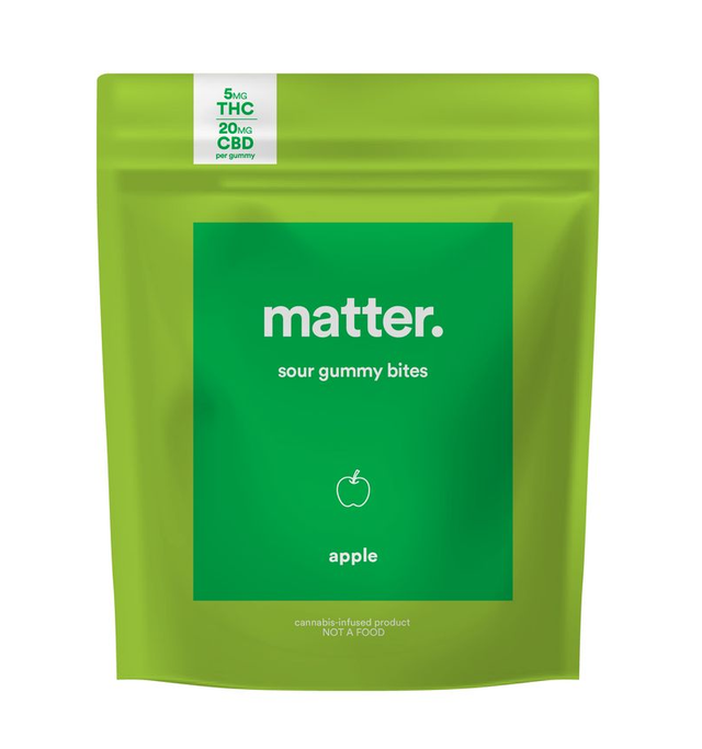 Photograph of product: Matter Apple (H) 4:1 CBD:TH-oui Gummies 10mg 10pk