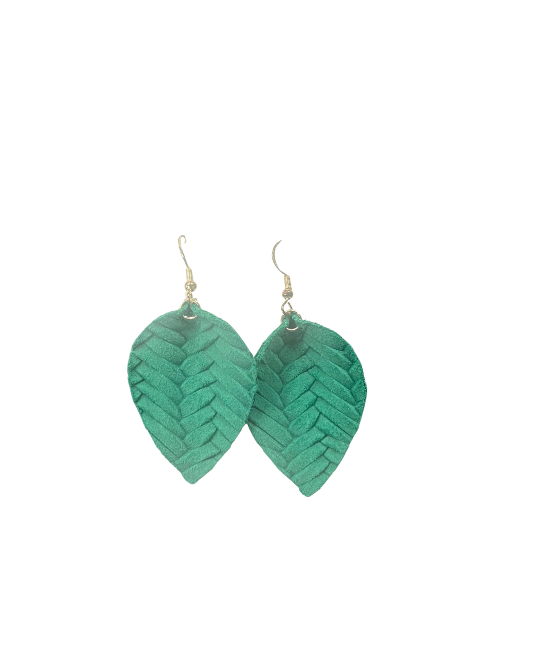 Photograph of product: Green Assorted Leaf-Shaped Earrings