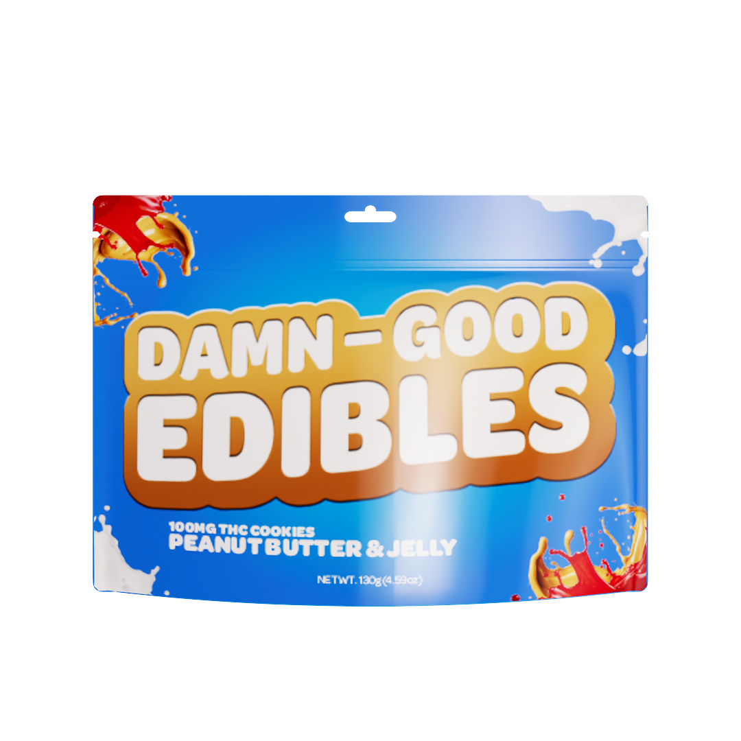 Photograph of product: Damn-Good Peanut Butter & Jelly Cookies 100 MG [10pk]