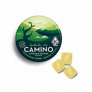 Photograph of product: Camino - 40mg THC: 120mg CBD Gummies - Sparking Pear (H)