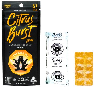 Photograph of product: Citrus Burst [S] - 100MG Gummy Single