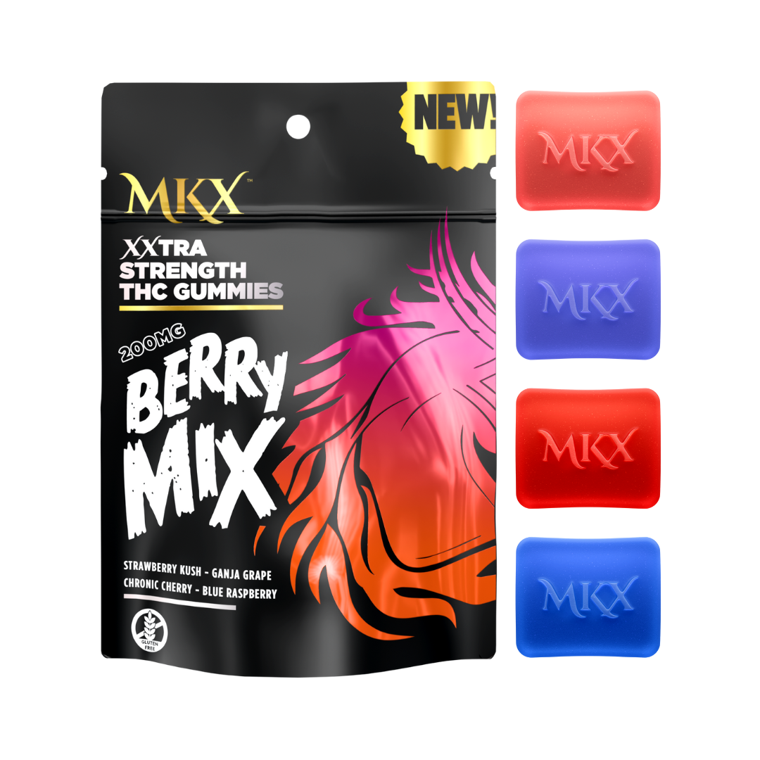 Photograph of product: MKX Mixed Gummies 200mg - BERRY MIX