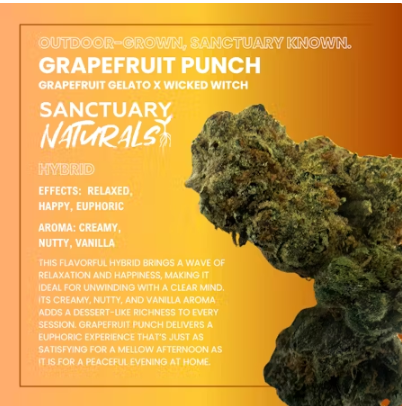 Photograph of product: Sanctuary Naturals | Grapefruit Punch | 3.5g