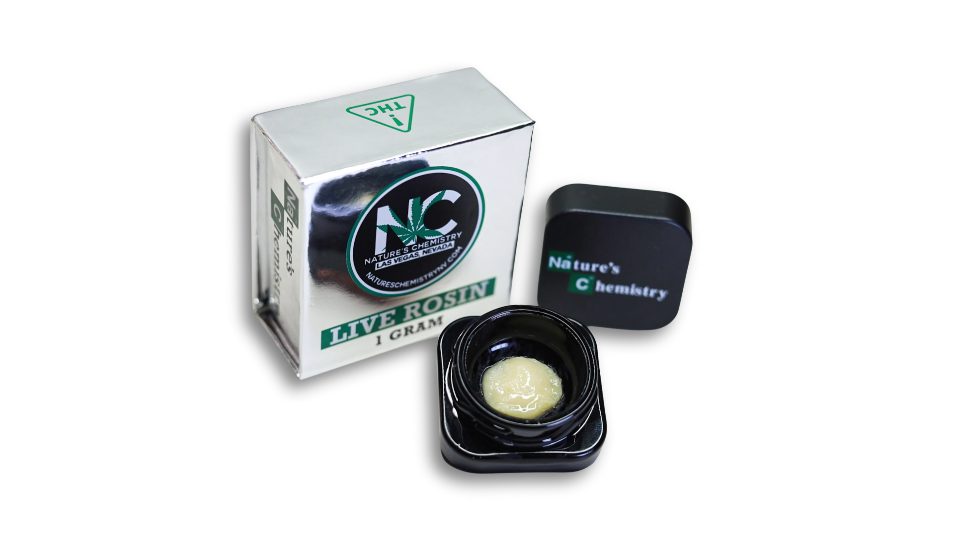 Photograph of product: Nature's Chemistry Live Rosin Garlic Cookies Badder 1g
