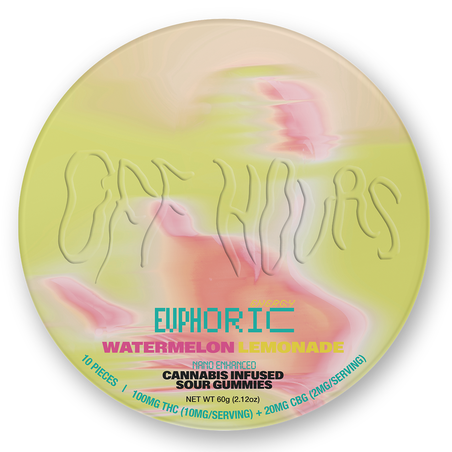 Photograph of product: Off Hours | Euphoric Gummies | 10mgTH-oui:2mgCBG | 10pk
