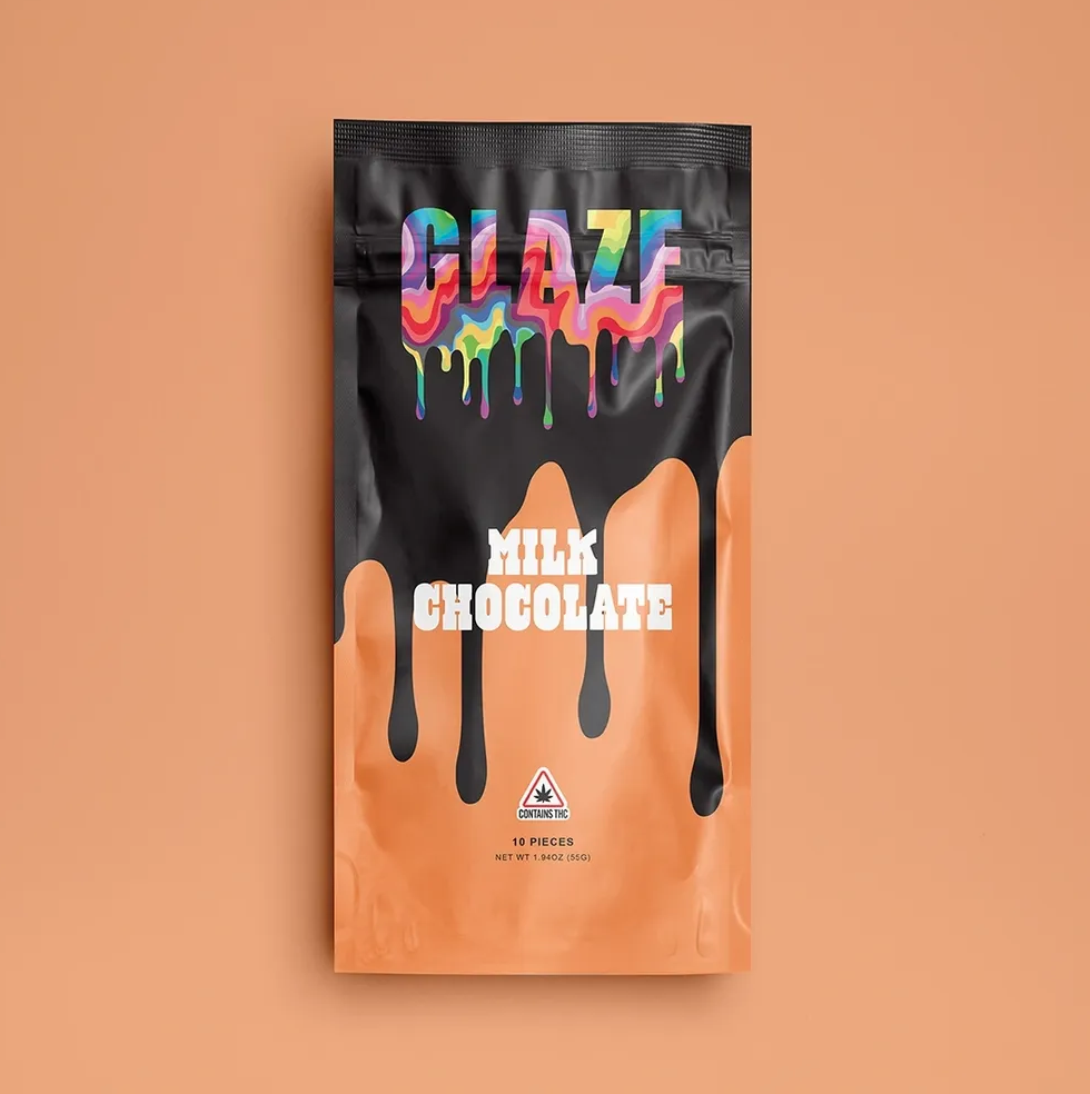Photograph of product: Glaze Milk Chocolate Bar