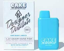 Photograph of product: CAKE - DISPOSABLE (DISTILLATE) - - Oui'd - KIWI BURST