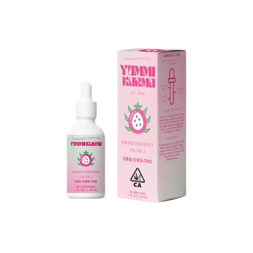 Photograph of product: Yummi Karma | Dragonfruit Tincture (10:10:1) 30ml | 300mg CBG/300mg CBD/30mg TH-oui