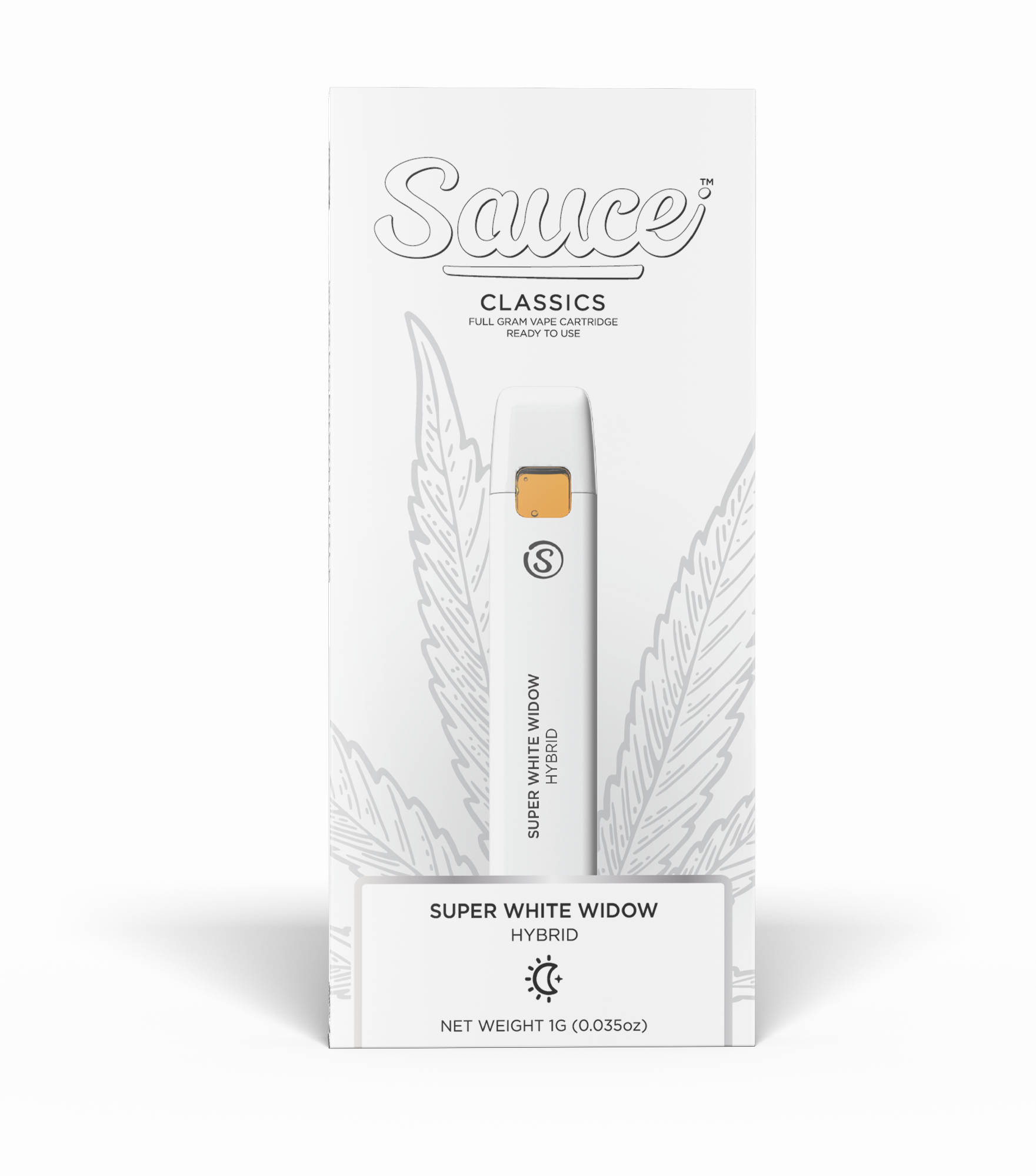 Photograph of product: Sauce - Super White Widow - AIO Cart 1G Dist Hybrid
