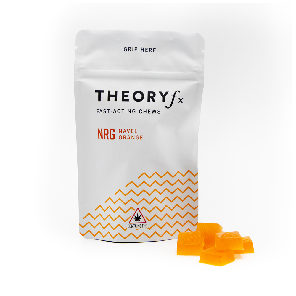 Photograph of product: THEORYfx Fast-Acting NRG [Energy] Chews - Navel Orange