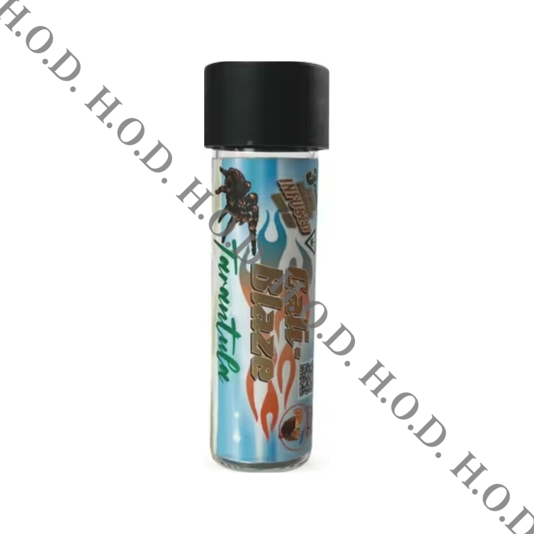 Photograph of product: Cali-Blaze Tropical Smoothie Tarantula Infused Pre-Roll 1g 3 Pack