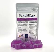 Photograph of product: GENERIC AF | GRAPE GUMMY | 100MG