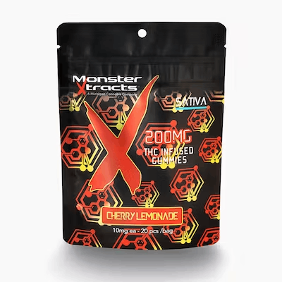 Photograph of product: Monster Xtracts Gummies Oui'd Cherry Lemonade | 200mg