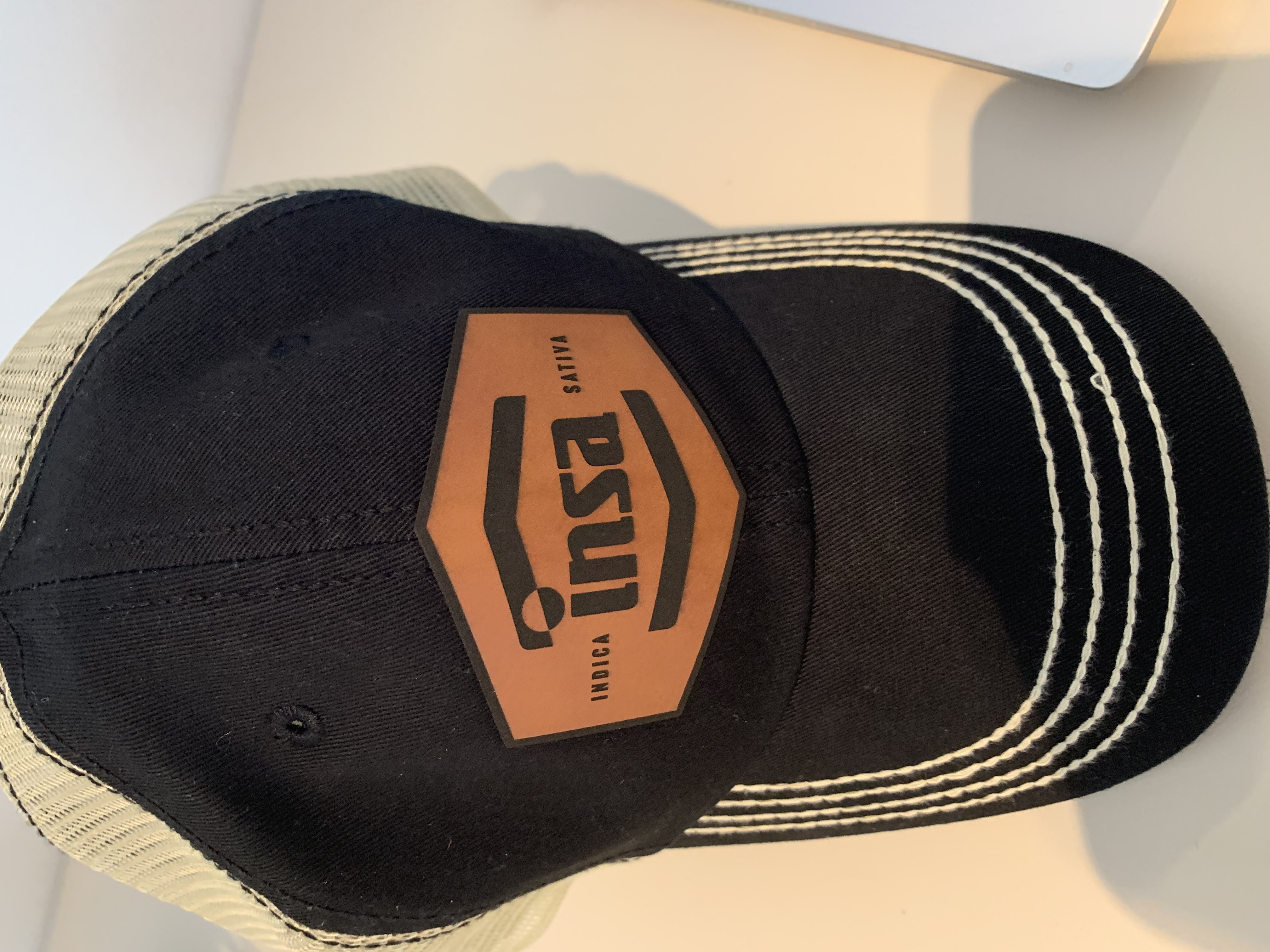 Photograph of product: Insa Hat with Brown Leather look patch