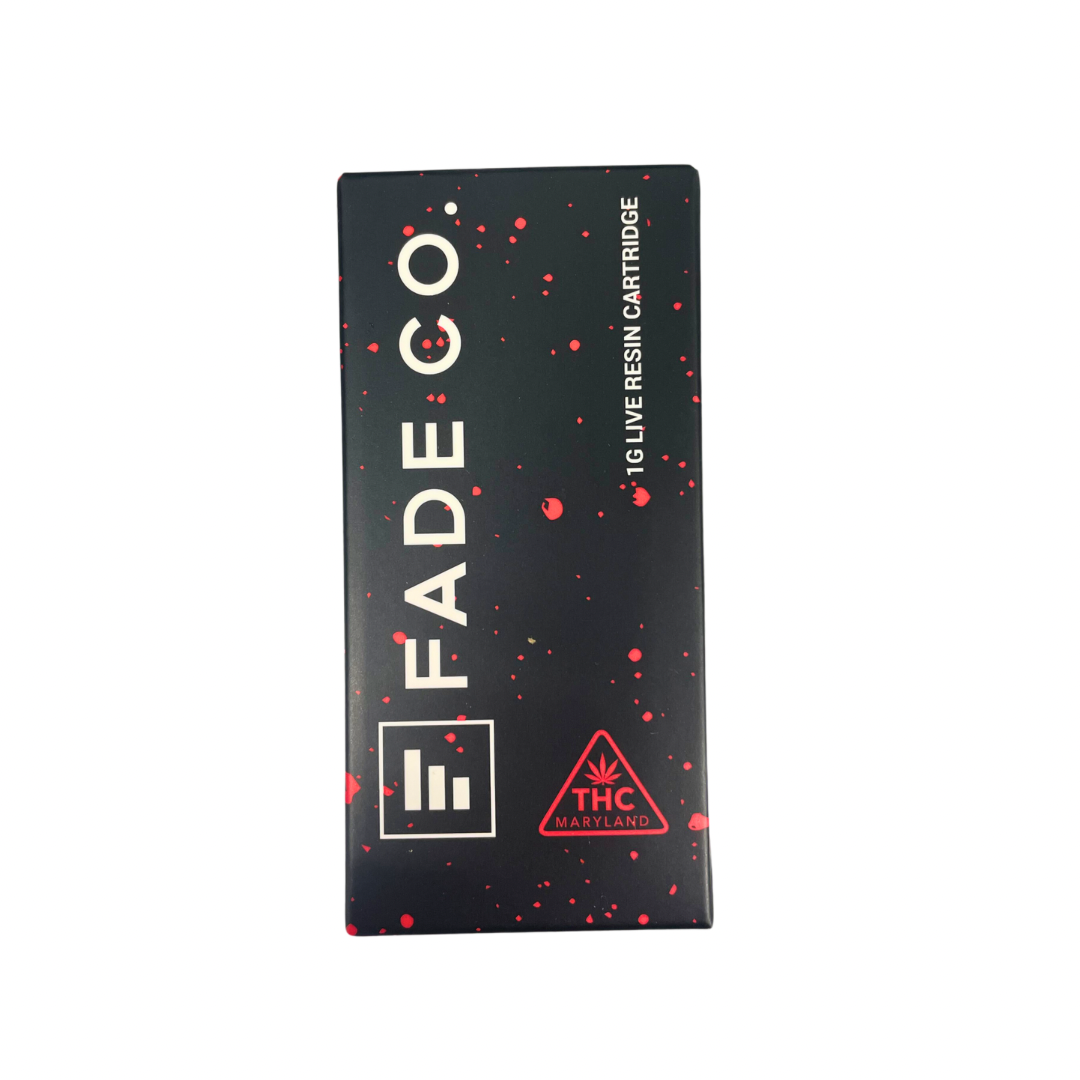 Photograph of product: Irish Cannonball Live Resin Cart 1g - Fade Co.