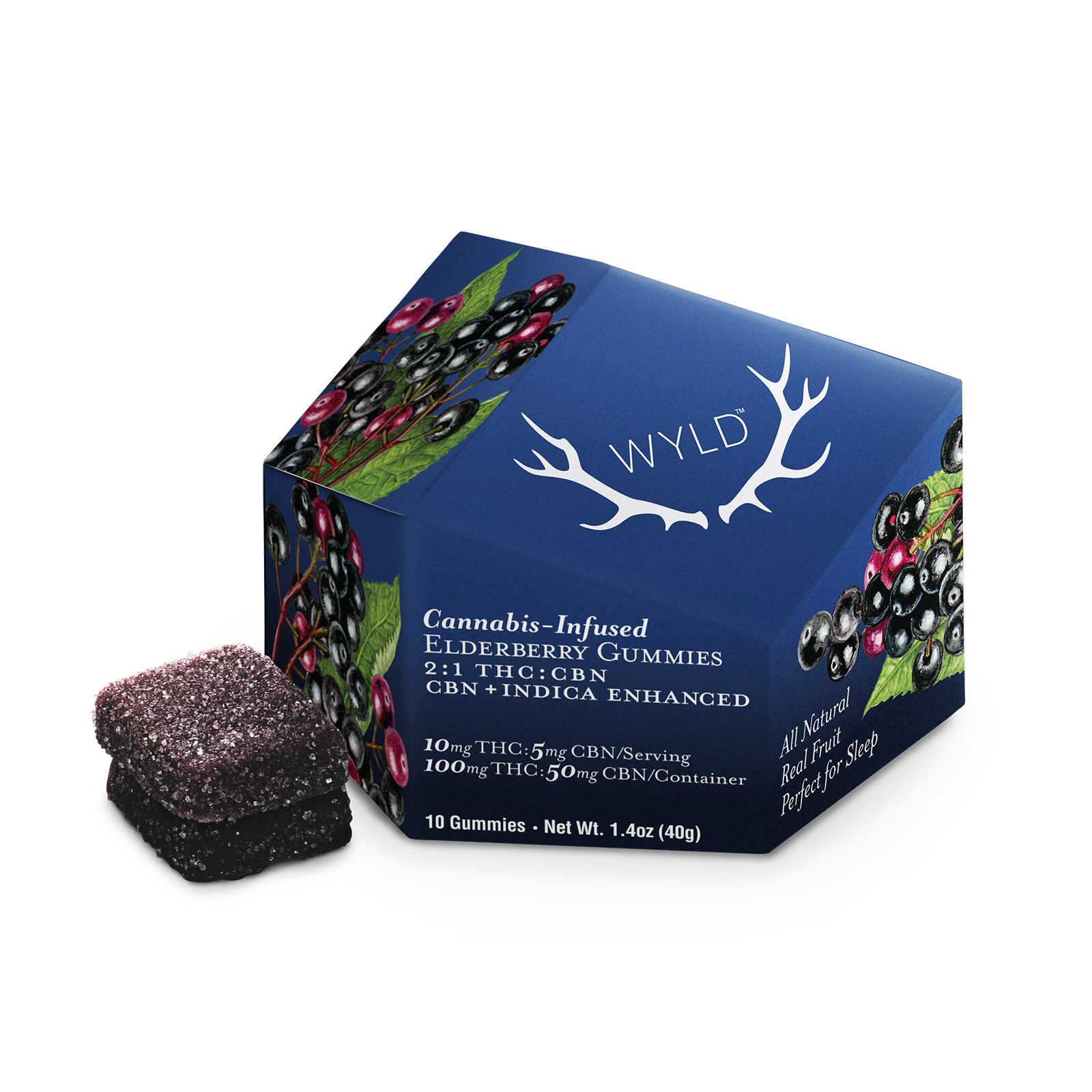 Photograph of product: 2:1 Elderberry Gummies | 150mg