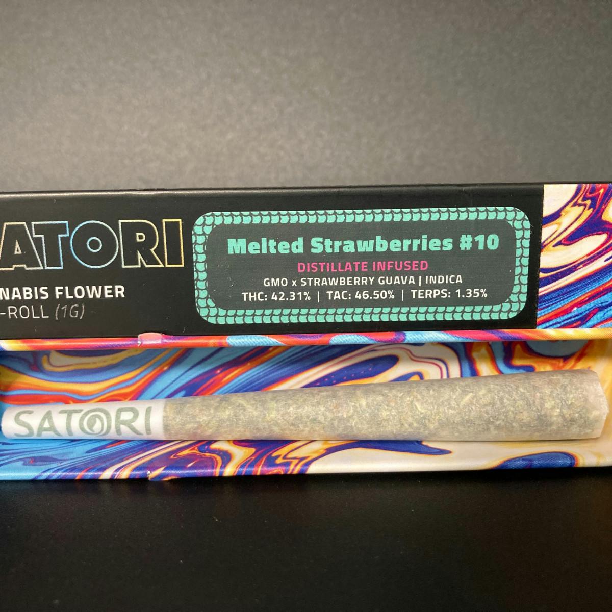 Photograph of product: Melted Strawberries #10 | 1g Infused Preroll - 