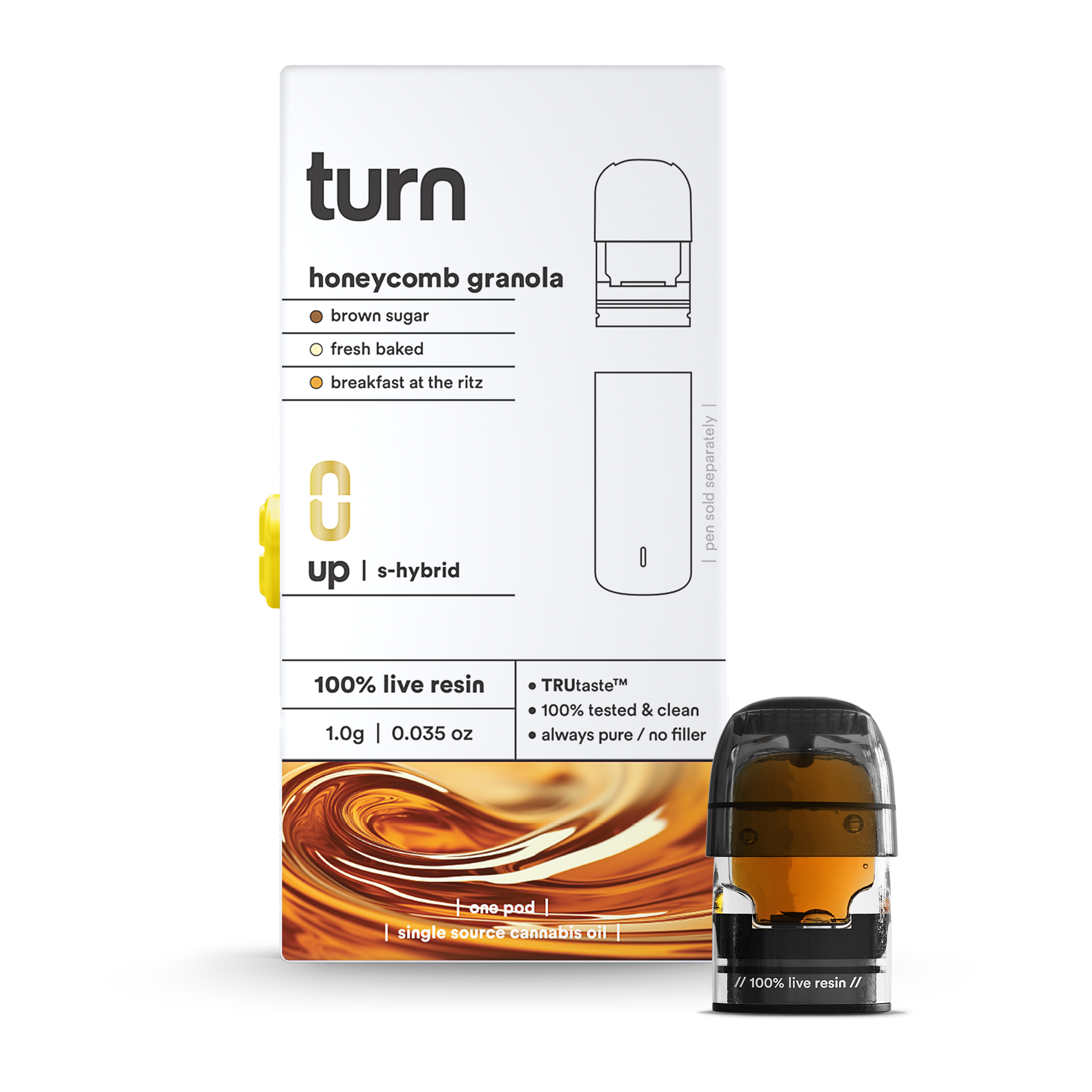 Photograph of product: Honeycomb Granola | Live Resin Pod | 1g