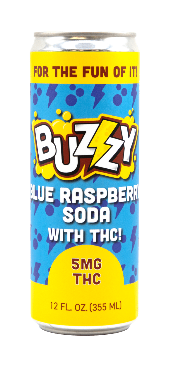 Photograph of product: Blue Raspberry | Infused Soda | 5mg |  by Buzzy