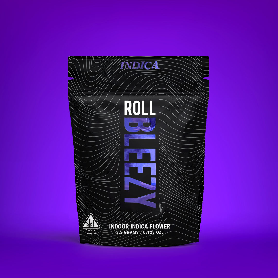 Photograph of product: ROLL BLEEZY FLOWER - BLACK ICE 3.5G