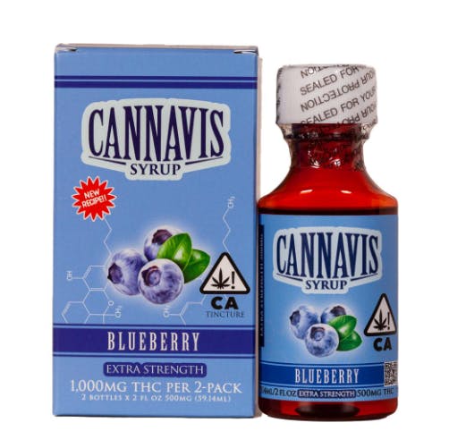 Photograph of product: 1000mg Blueberry Extra Strength Syrup (2 Pack)