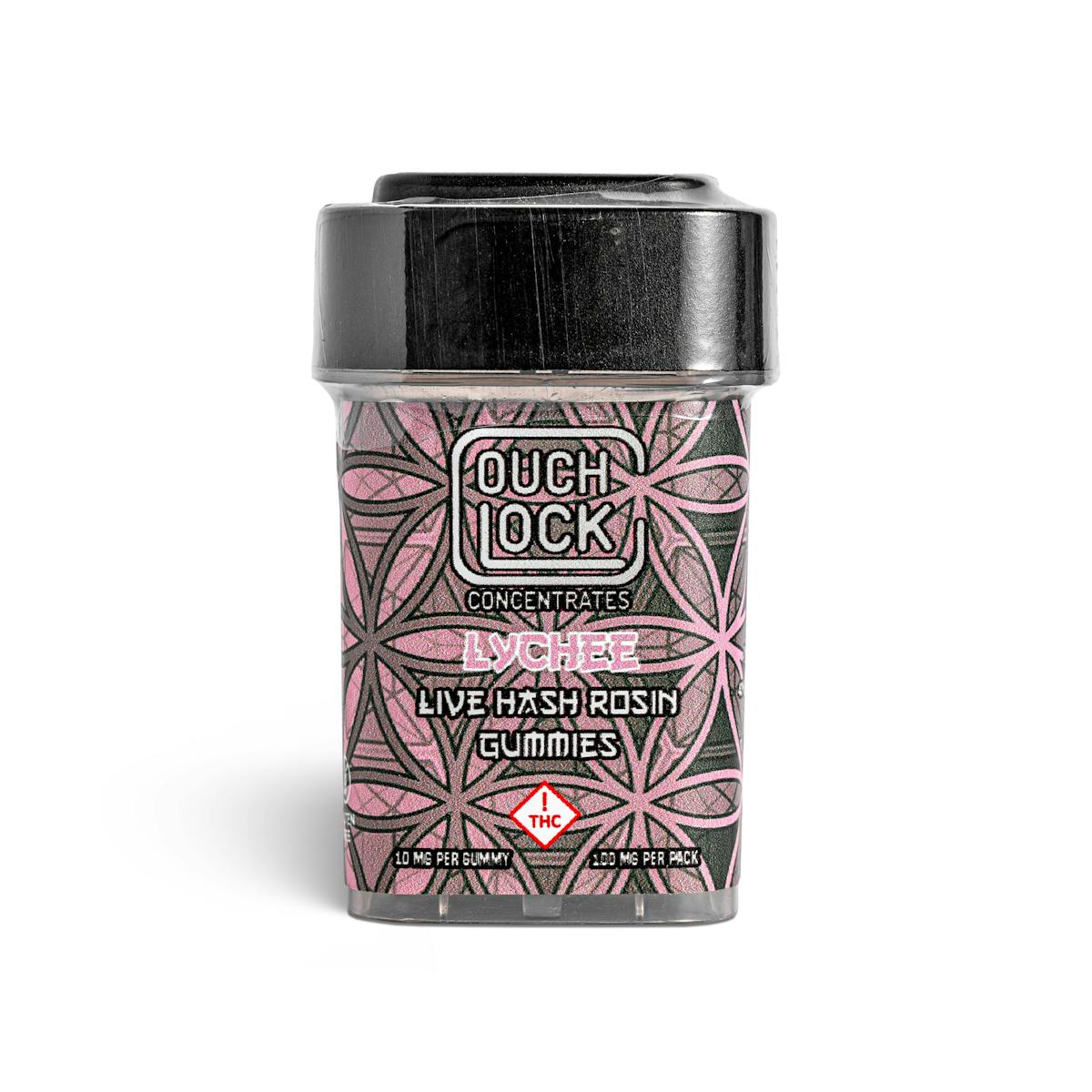 Photograph of product: Couchlock - 100mg au chocolat Rosin Gummies  - Lychee