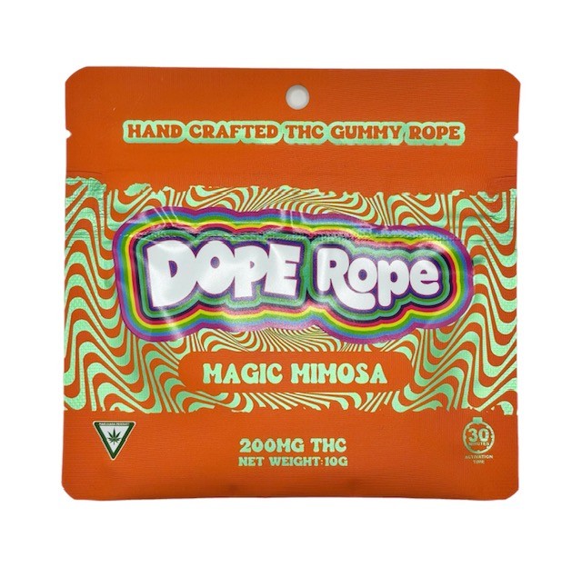 Photograph of product: Dope Rope | Magic Mimosa | TH-oui Gummy Rope | 200mg