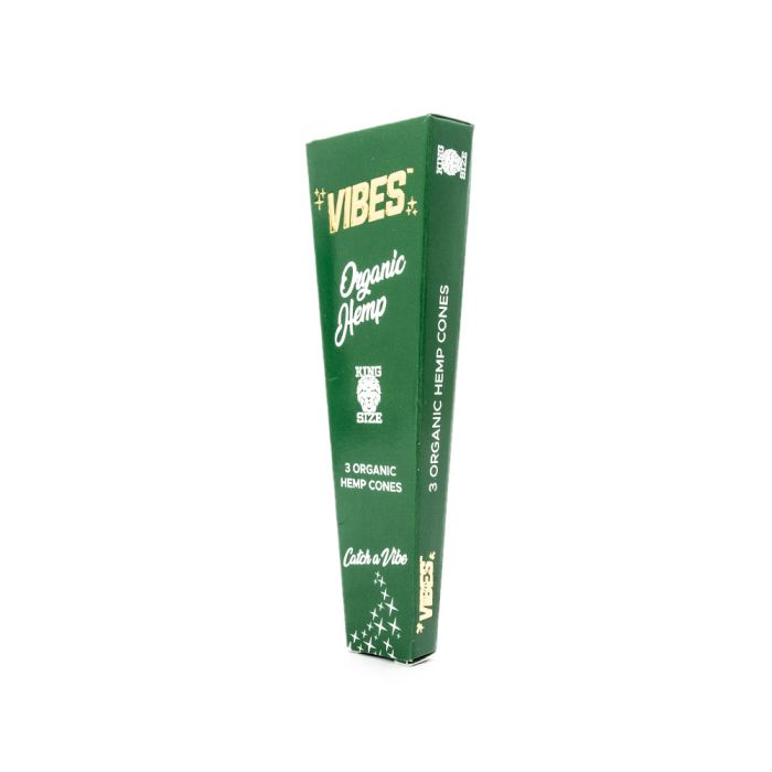 Photograph of product: Vibes King Size Hemp Cones 3 pack