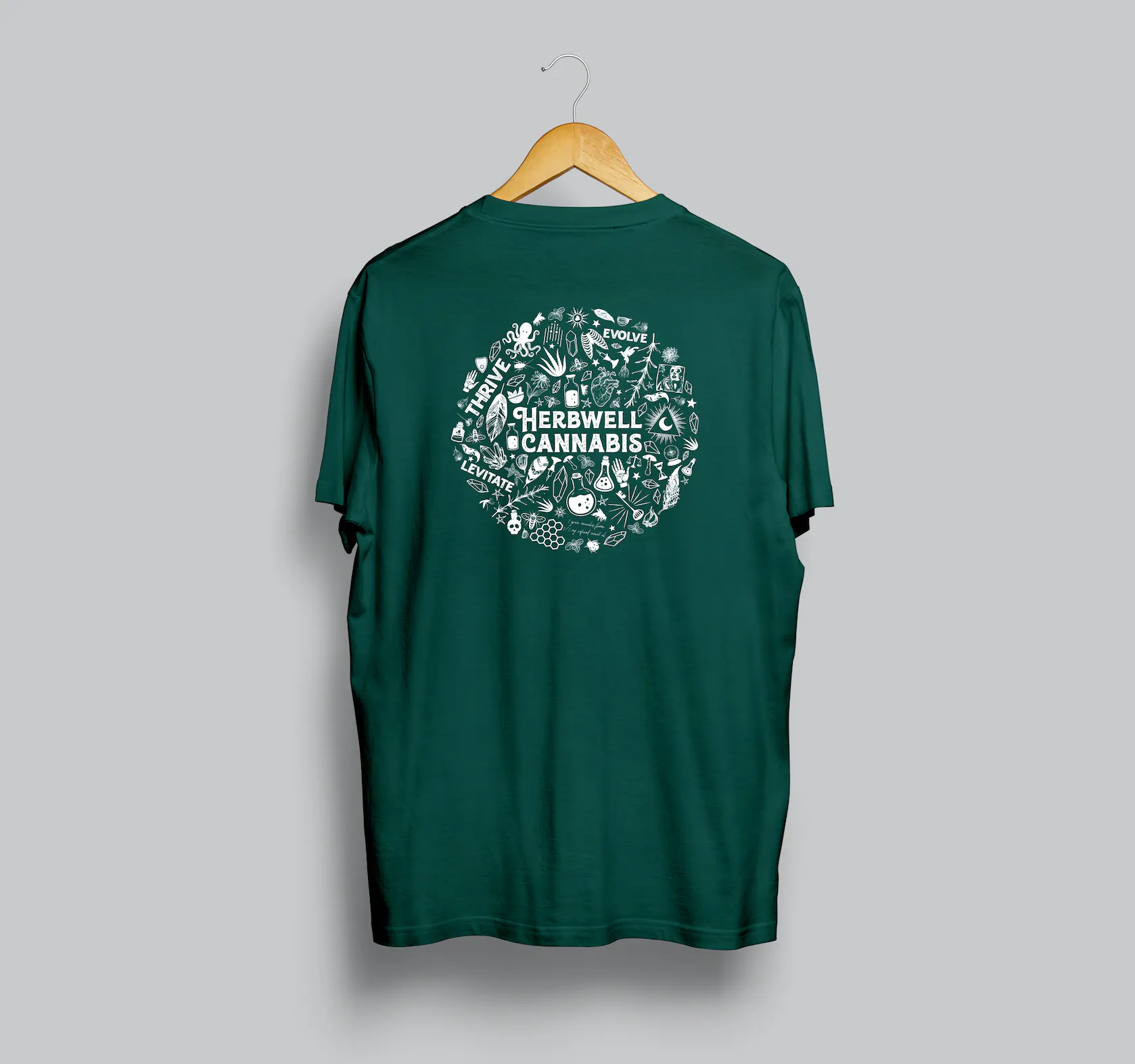 Photograph of product: SS Mural T Shirt Green (XXL)