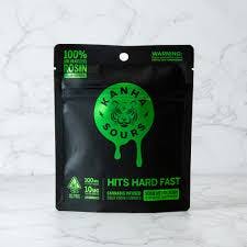 Photograph of product: NANO Vegan Sour Melon Rush Piff Mintz Rosin Hybrid Gummies 100MG - 