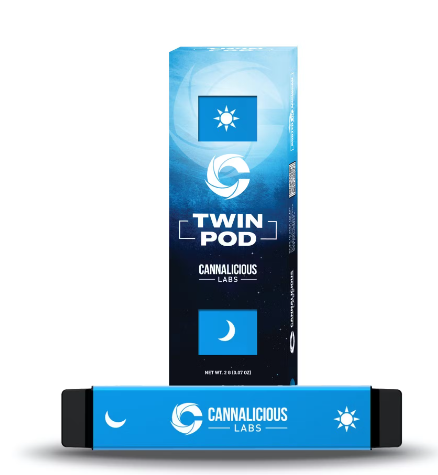 Photograph of product: Cannalicious Twin Pod - Sour Tangie Haze (S) - 1g Disp Vape