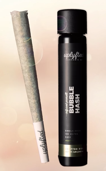 Photograph of Product: Uplyfted - Bubble Hash Pre-roll 1.2g - Grape Gas x Cap Junky