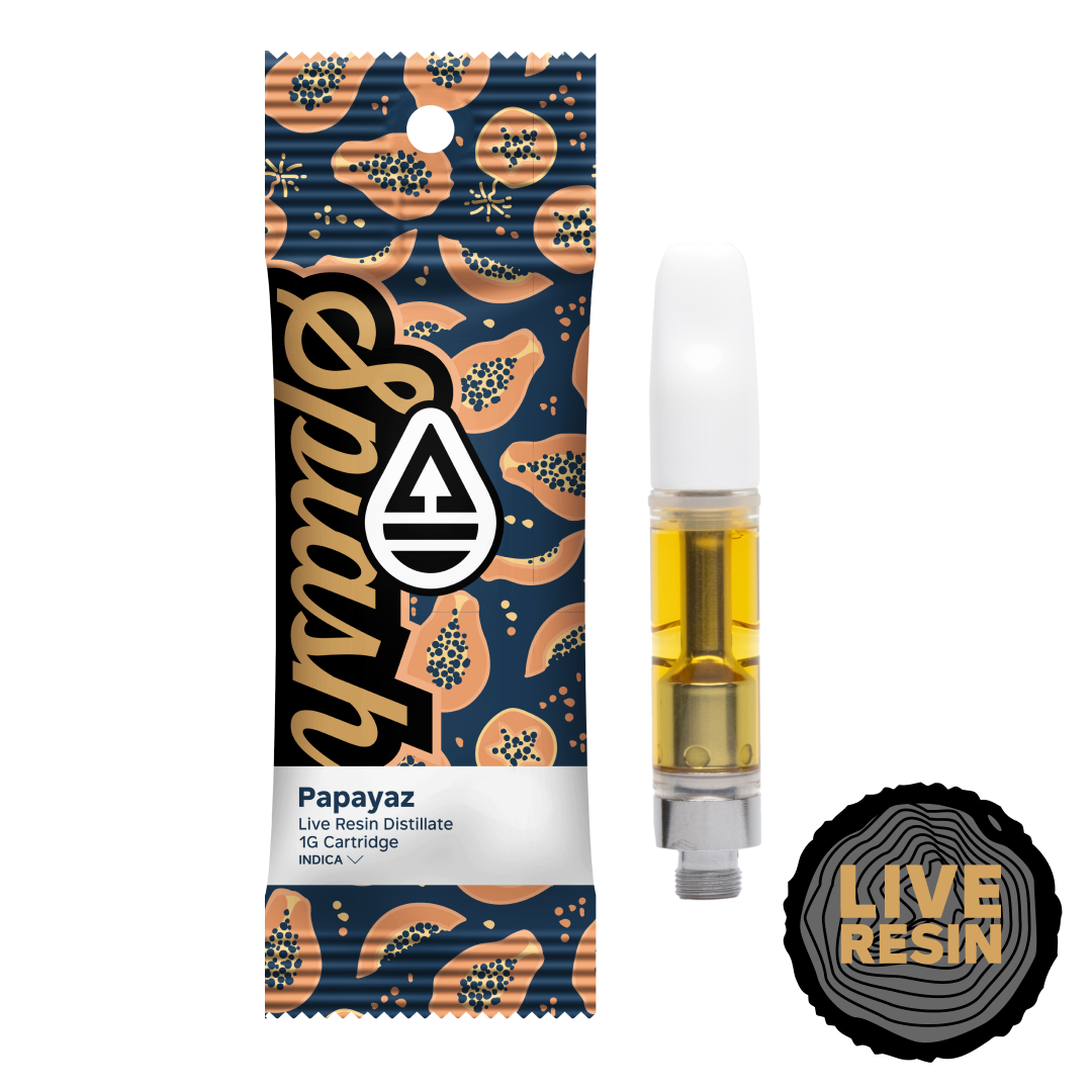 Photograph of product: 1G PAPAYAZ SPLASH LIVE RESIN CARTRIDGE