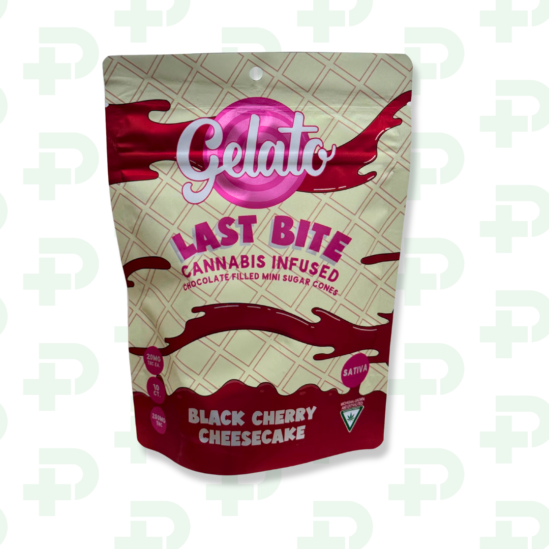 Photograph of product: Gelato - Last Bites 200mg - Black Cherry Cheesecake