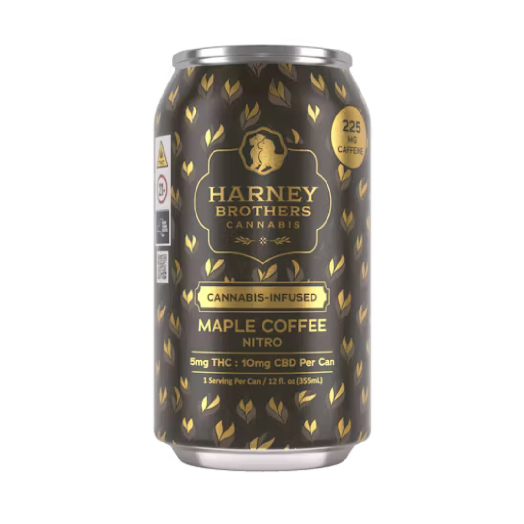 Photograph of product: Harney Brothers | 11oz Maple Coffee Nitro Can | 10mgTH-oui - 10CBD