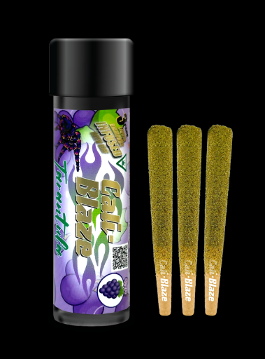 Photograph of product: Grape Tarantula 3 Pack Infused Pre-Roll | 3g
