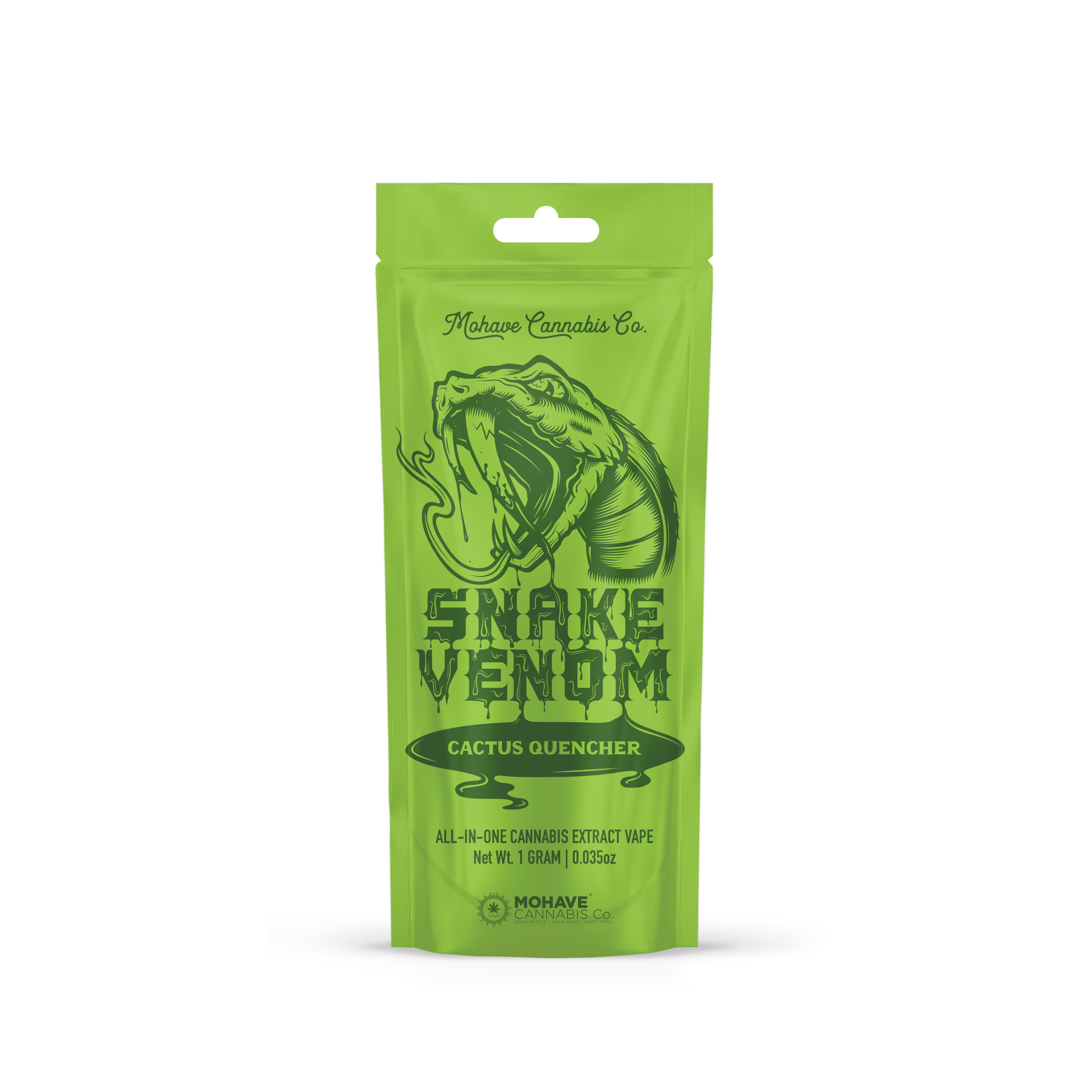 Photograph of product: Mohave Snake Venom AIO Disposable Vape 1g Cactus Quencher