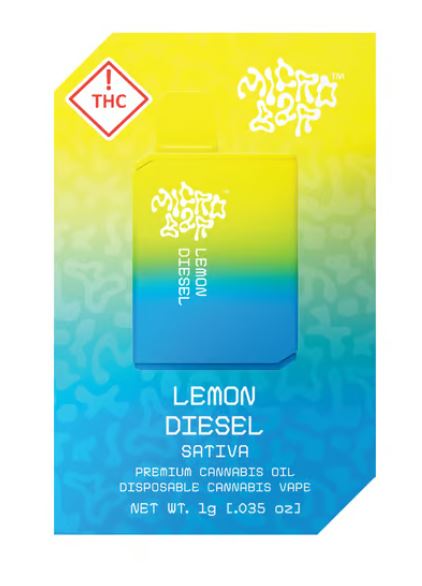 Photograph of product: Lemon Diesel Flavored Disposable | 1g