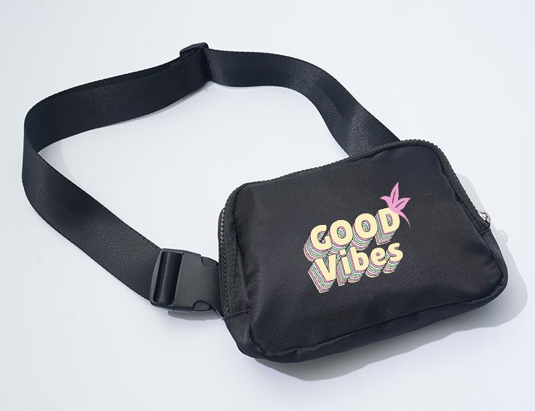 Photograph of product: Shangri-La - Fanny Pack - Good Vibes (Black)