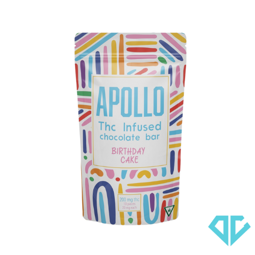 Photograph of Product: Apollo Birthday Cake Chocolate Bar 200mg