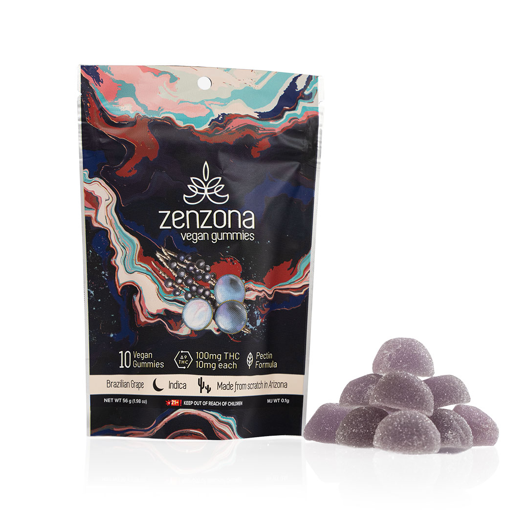 Photograph of product: zenzona Vegan Gummies Brazilian Grape 100mg - Oui'd
