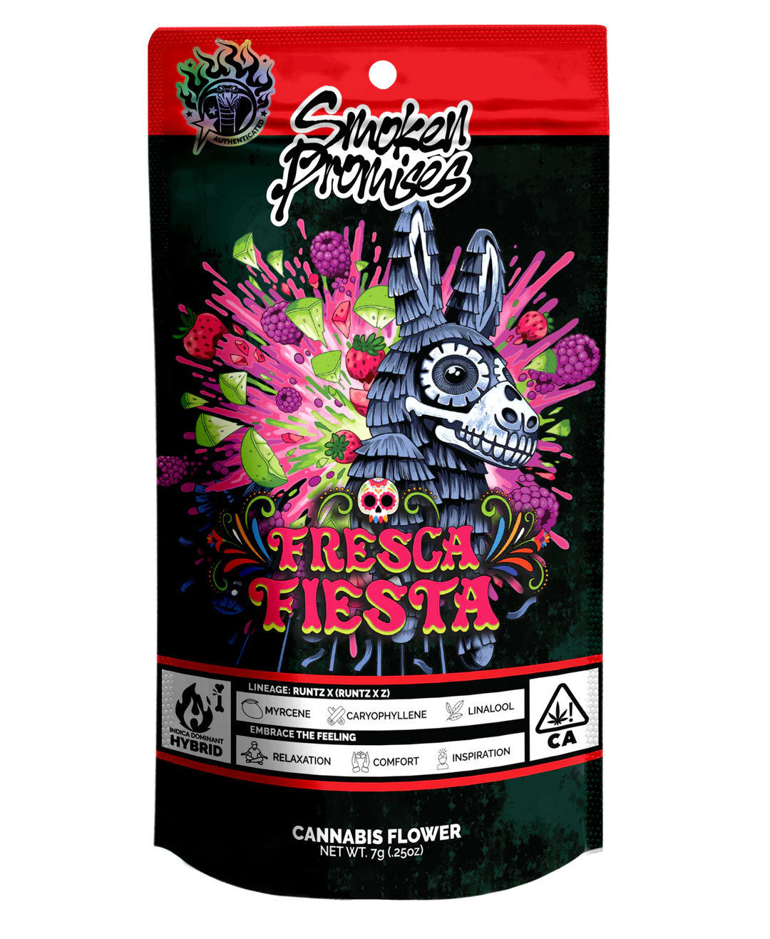 Photograph of product: SMOKEN PROMISES FRESCA FIESTA 7G FLOWER