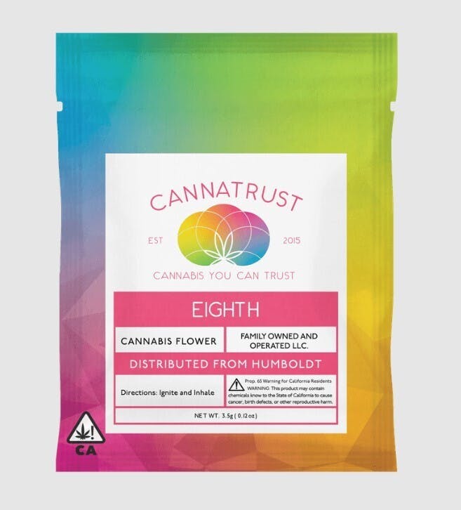 Photograph of product: Cannatrust Blue Dream 1/8 PD 28%