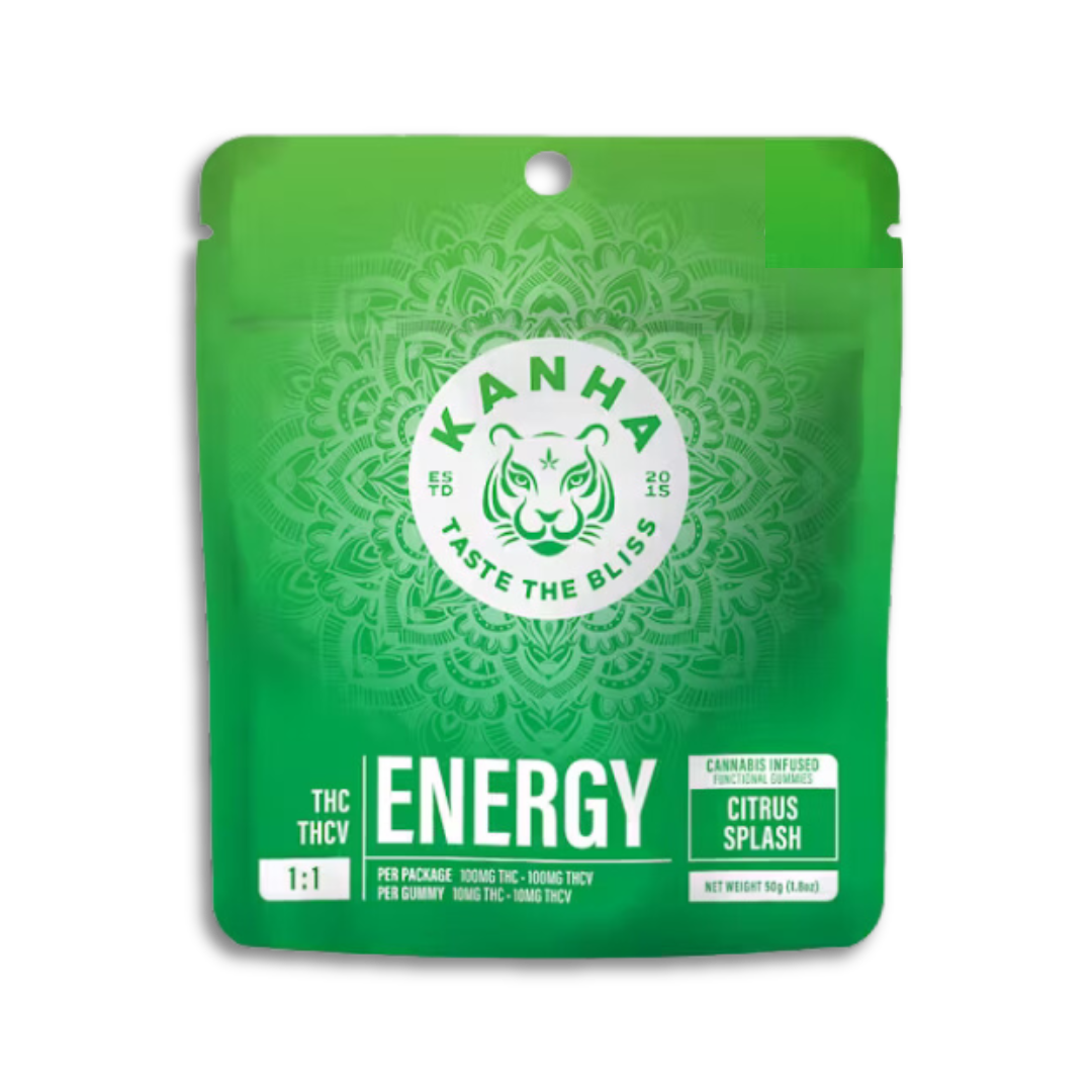Photograph of product: 1:1 THC:THCV Citrus Splash | Energy | Nano Gummies | 100mg